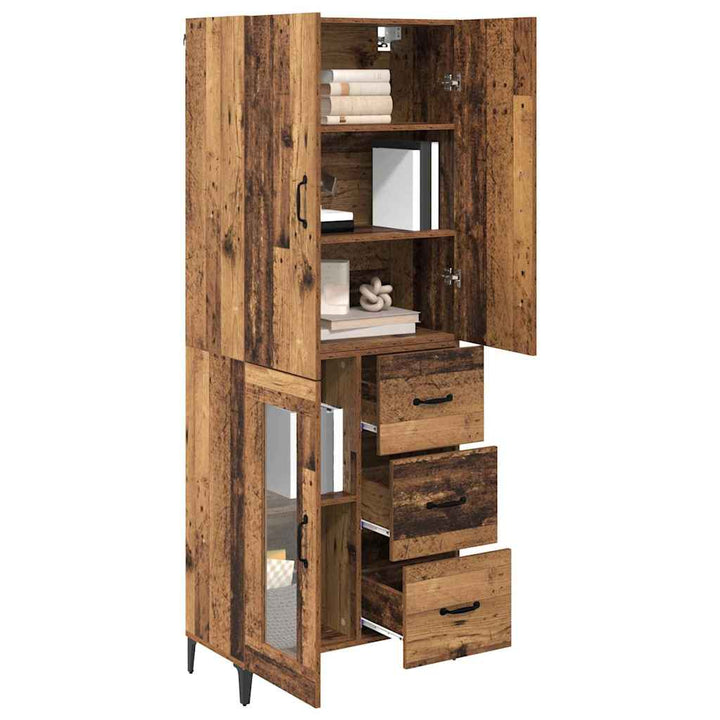 Highboard Gammelt træ 69,5 x 34 x 180 cm Konstrueret træ