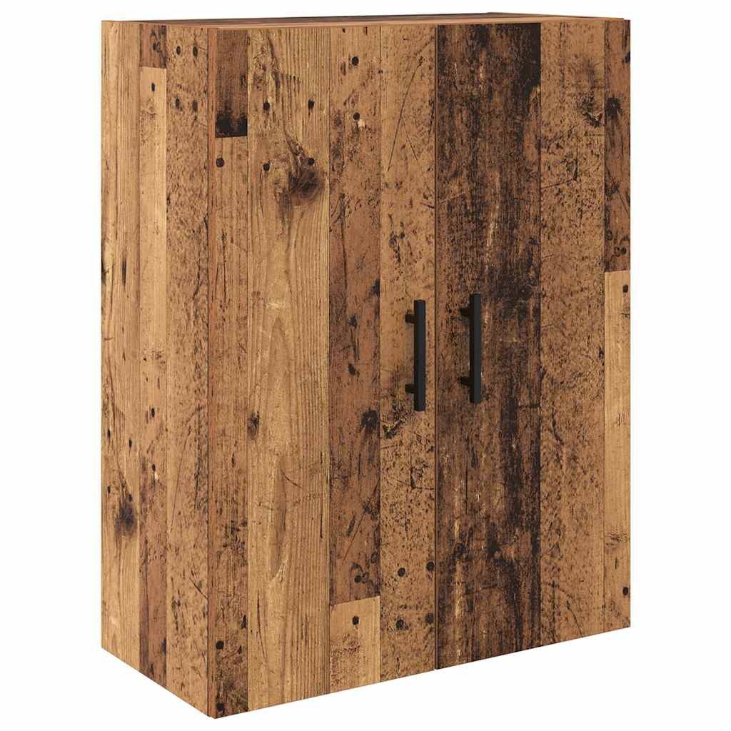 Highboard med skuffe 2 pcs Gammelt træ 69,5 x 34 x 180 cm