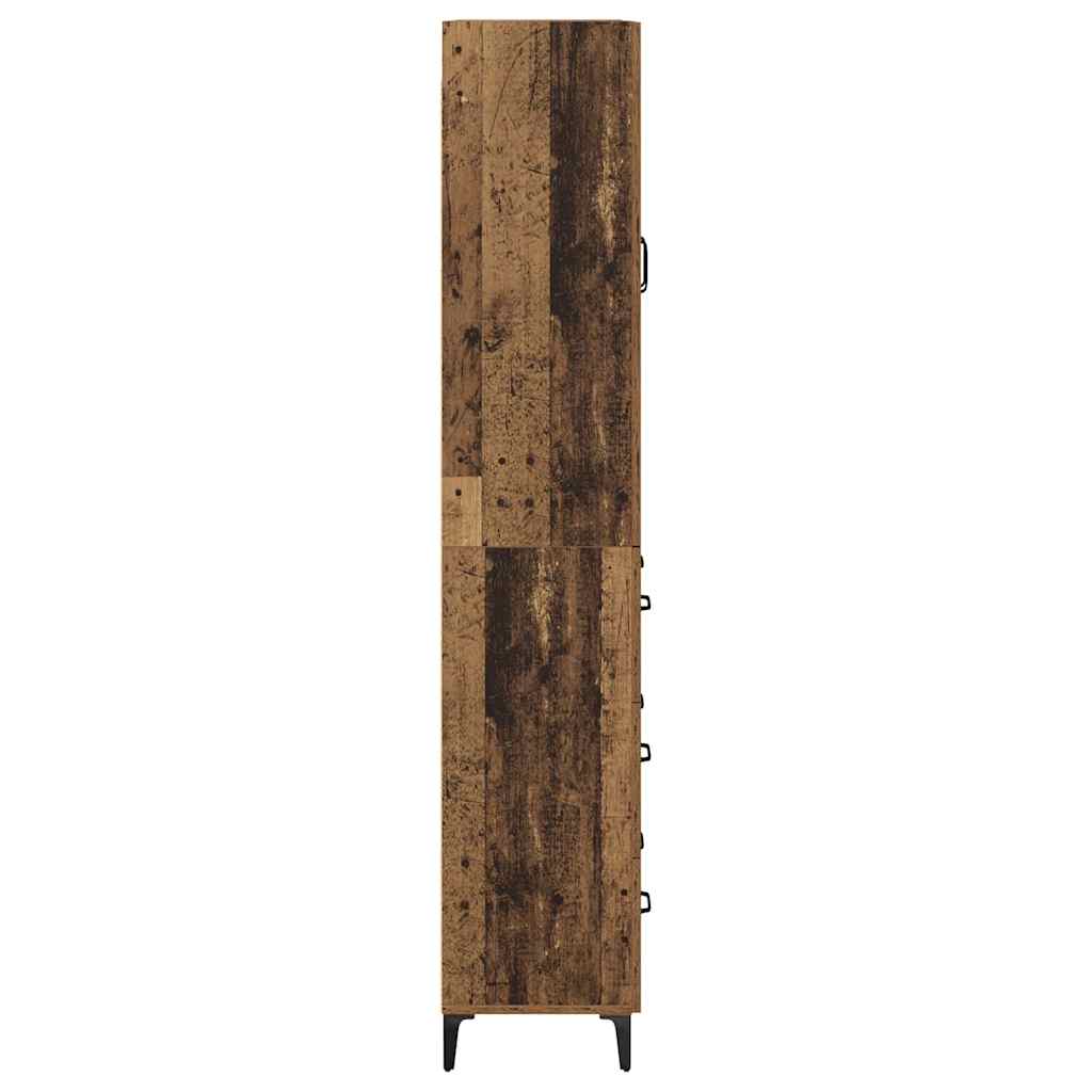 Highboard Gammelt træ 69,5 x 34 x 180 cm Konstrueret træ