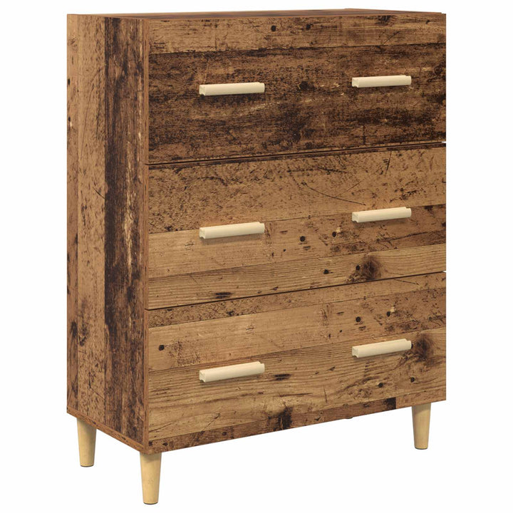 Highboard Gammelt træ 69,5 x 32,5 x 180 cm Konstrueret træ