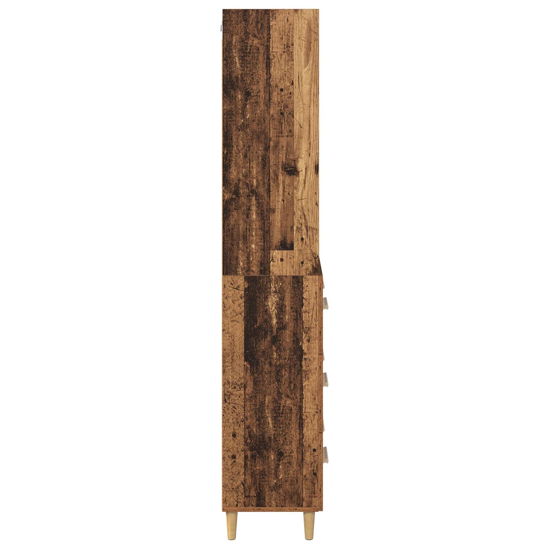 Highboard Gammelt træ 69,5 x 32,5 x 180 cm Konstrueret træ