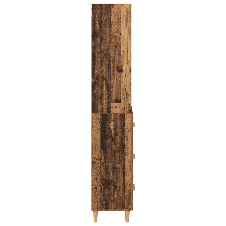 Highboard Gammelt træ 69,5 x 32,5 x 180 cm Konstrueret træ