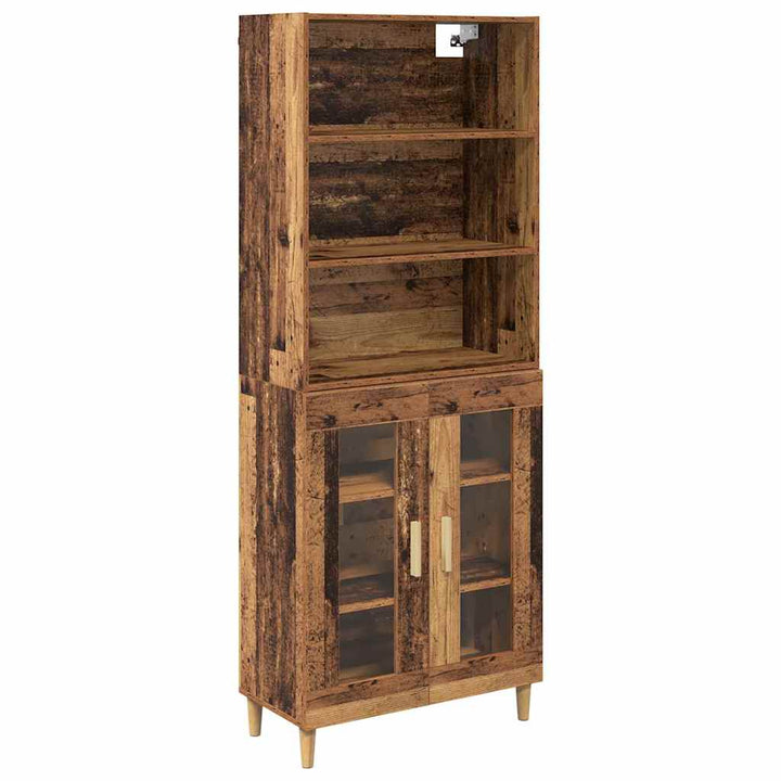 Highboard Gammelt træ 69,5 x 32,5 x 180 cm Konstrueret træ