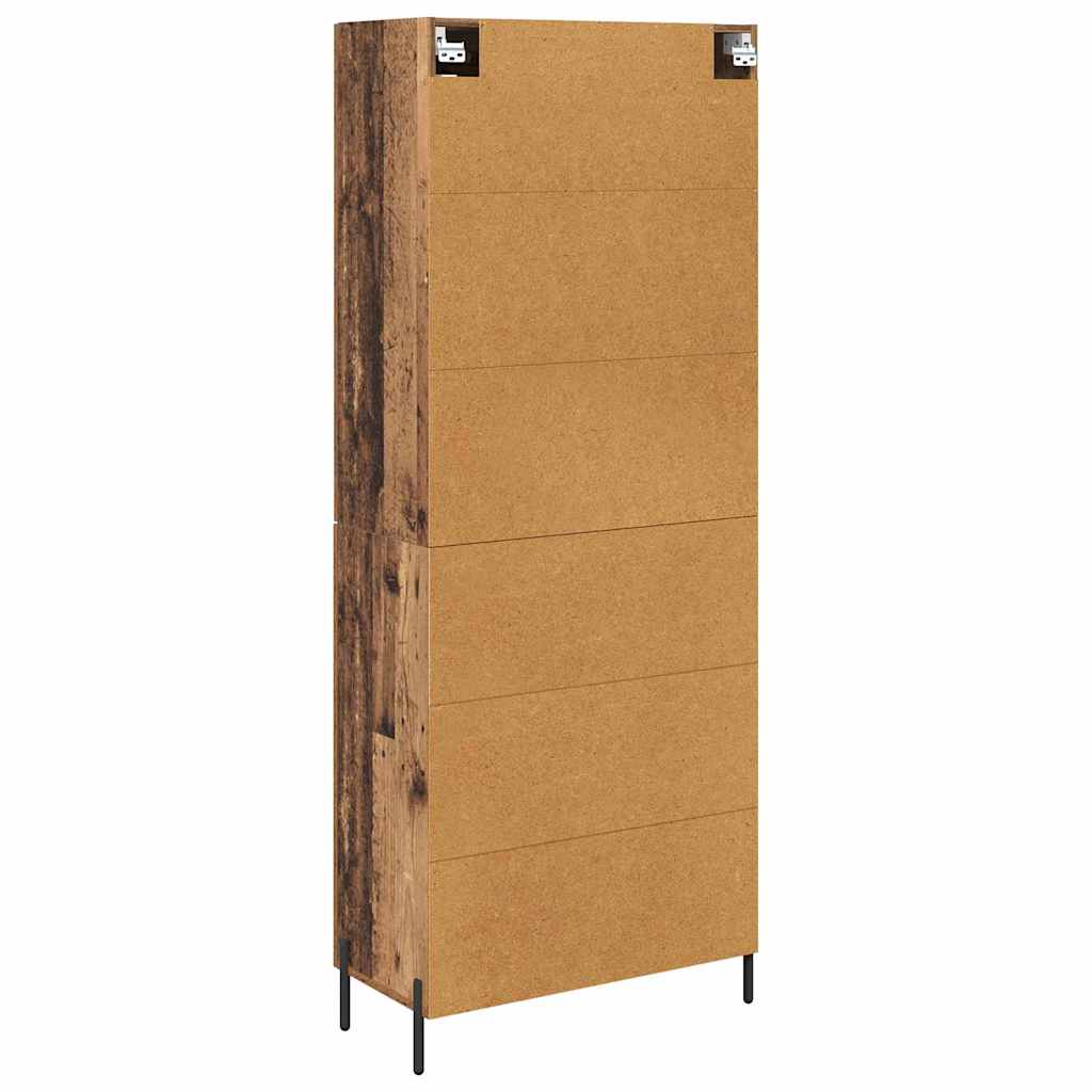 Highboard Gammelt træ 69,5 x 34 x 180 cm Konstrueret træ