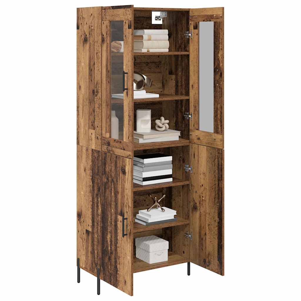 Highboard Gammelt træ 69,5 x 34 x 180 cm Konstrueret træ