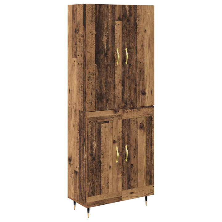 Highboard Gammelt træ 69,5 x 34 x 180 cm Konstrueret træ