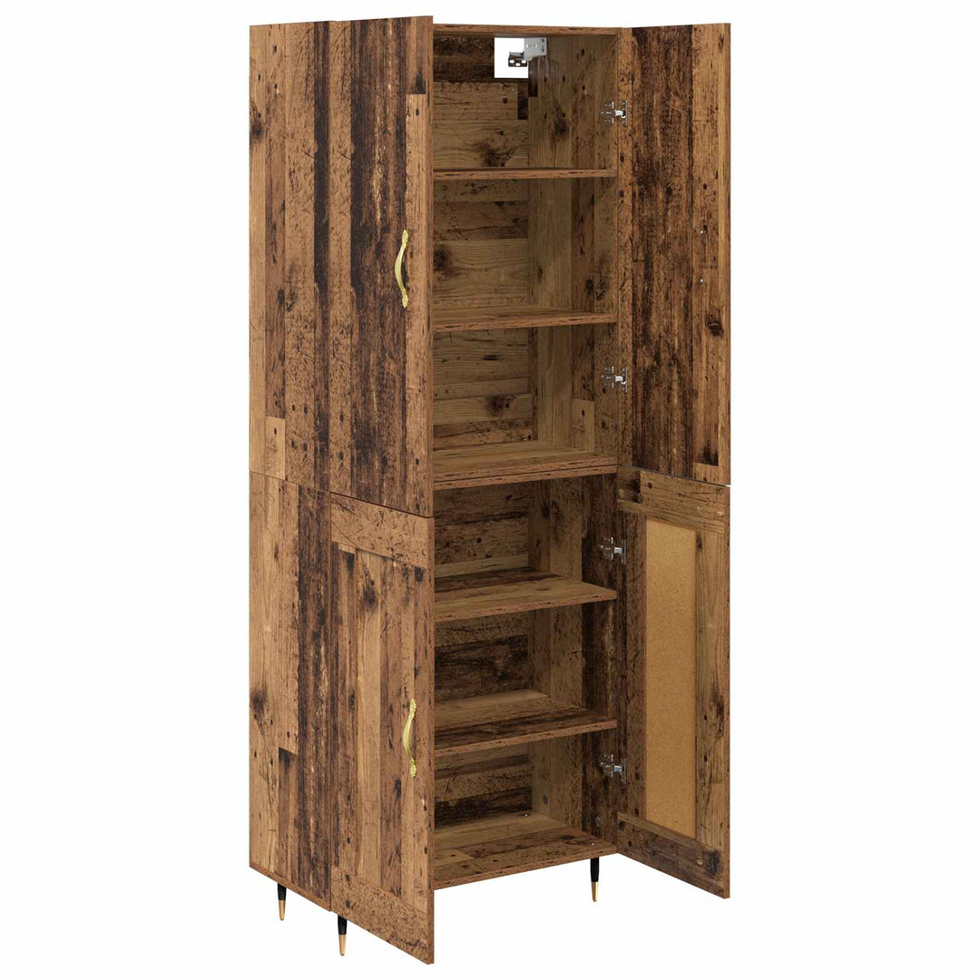 Highboard Gammelt træ 69,5 x 34 x 180 cm Konstrueret træ