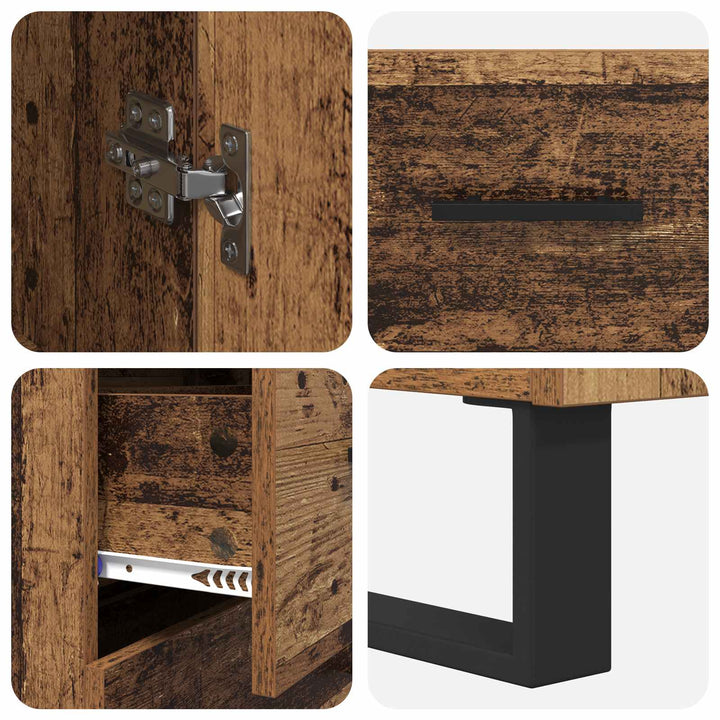 Highboard Gammelt træ 69,5 x 34 x 180 cm Konstrueret træ
