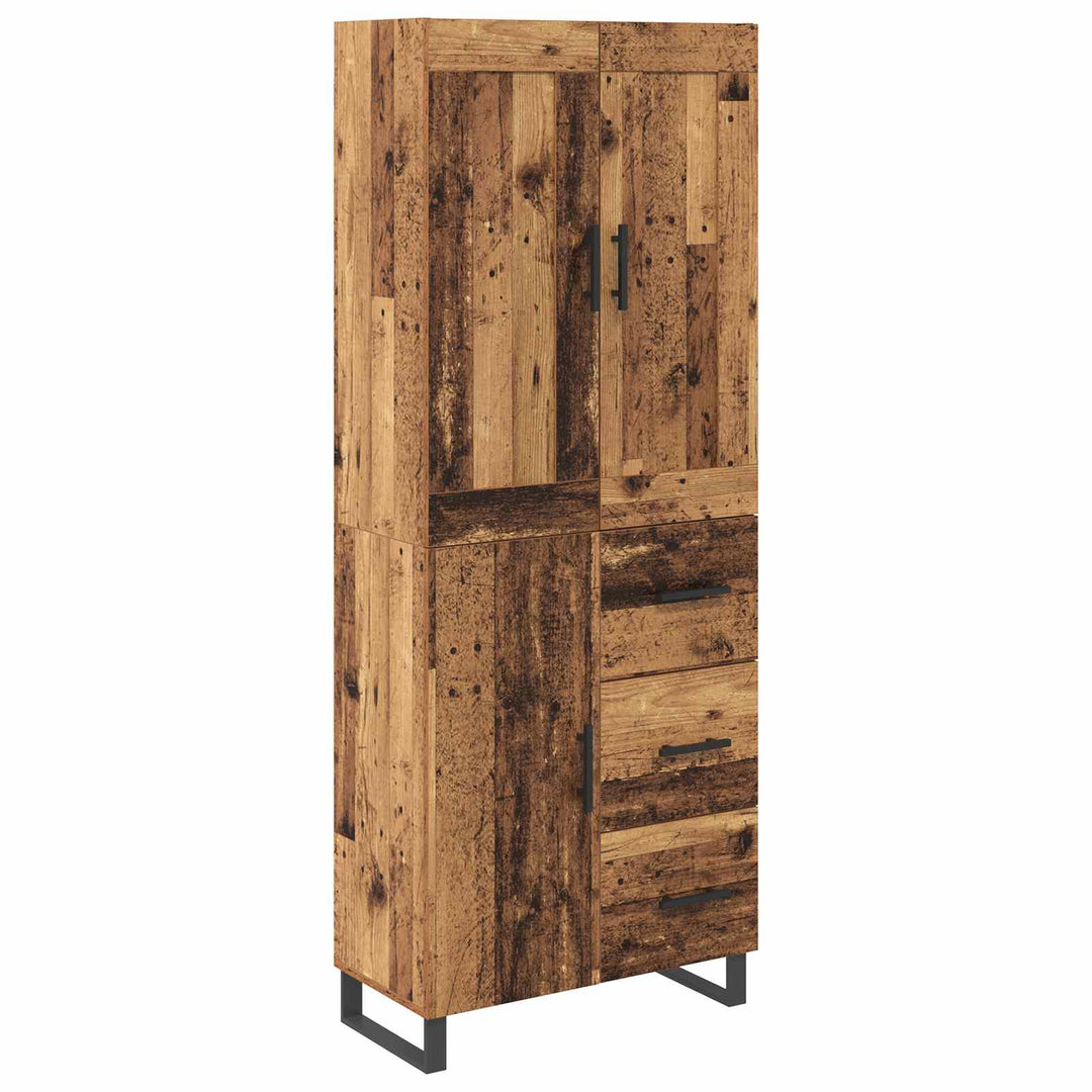 Highboard Gammelt træ 69,5 x 34 x 180 cm Konstrueret træ