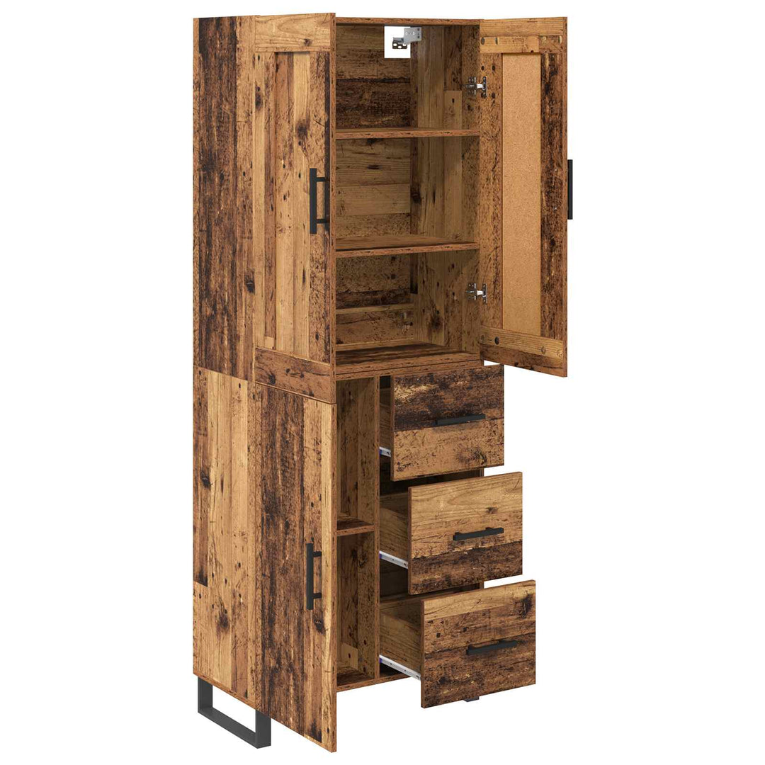 Highboard Gammelt træ 69,5 x 34 x 180 cm Konstrueret træ