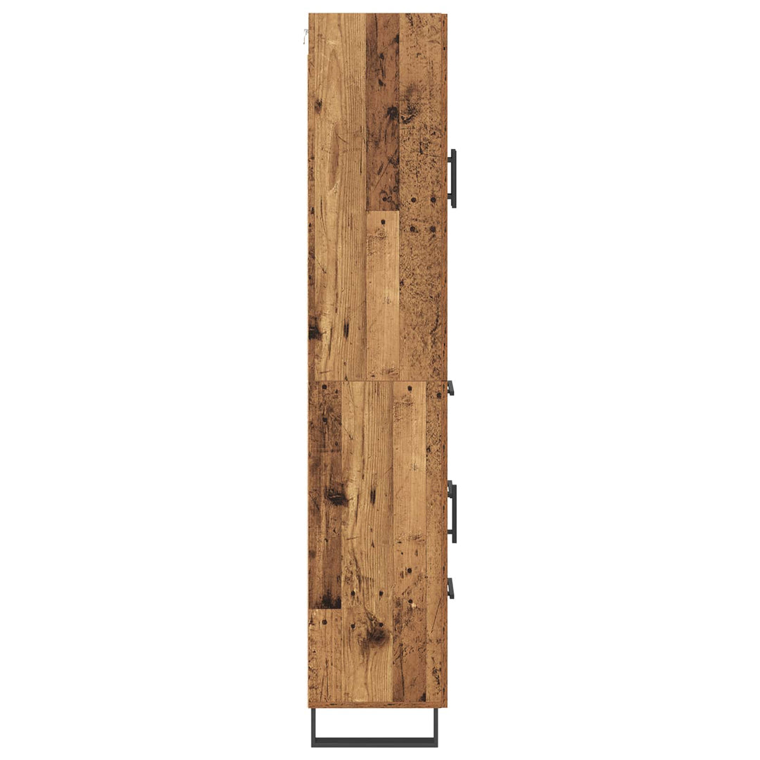 Highboard Gammelt træ 69,5 x 34 x 180 cm Konstrueret træ