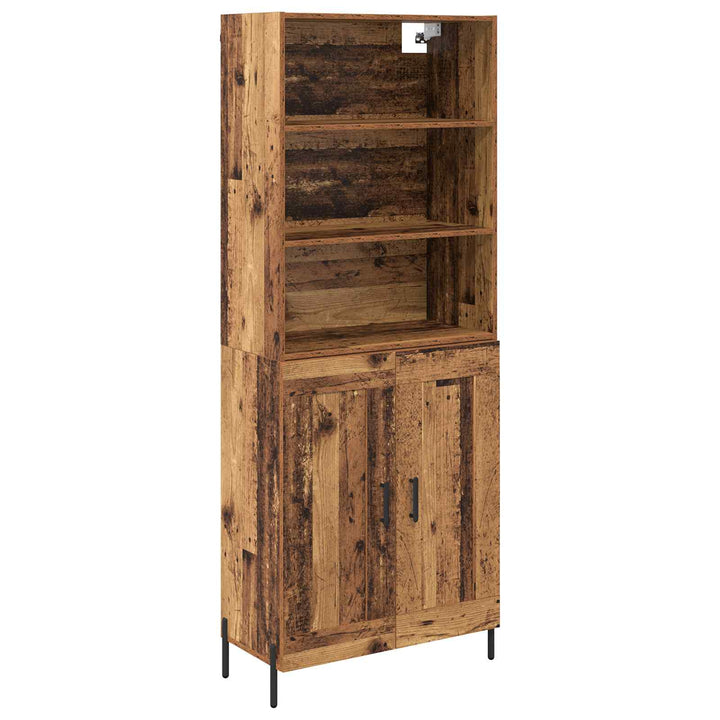 Highboard Gammelt træ 69,5 x 32,5 x 180 cm Konstrueret træ