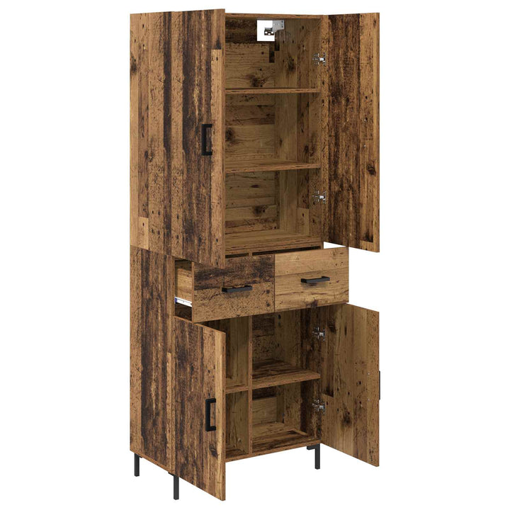 Highboard Gammelt træ 69,5 x 34 x 180 cm Konstrueret træ