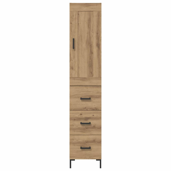 Highboard Artisan Egetræ 34,5 x 34 x 180 cm Konstrueret træ