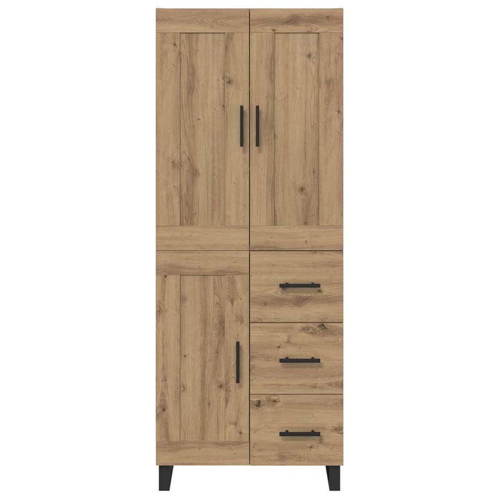 Highboard Artisan Egetræ 69,5 x 34 x 180 cm Konstrueret træ