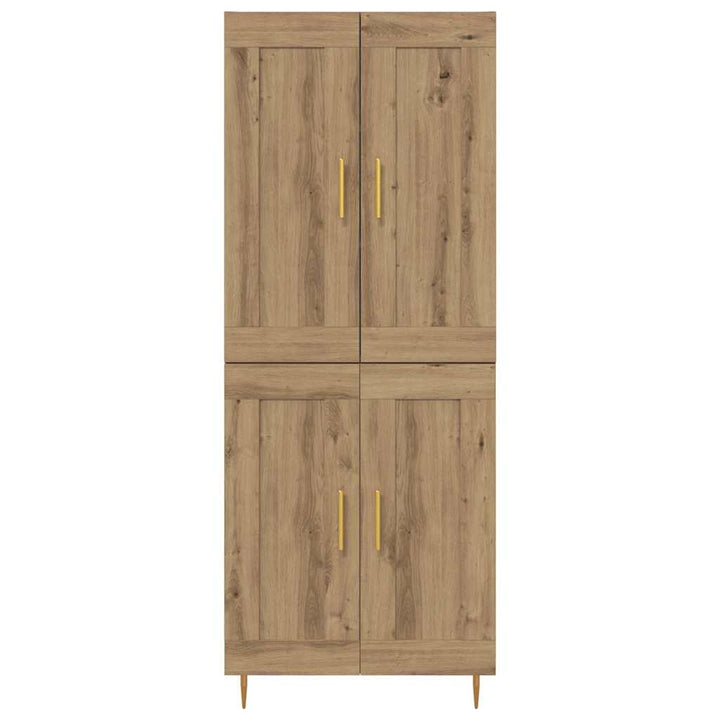 Highboard Artisan Egetræ 69,5 x 34 x 180 cm Konstrueret træ