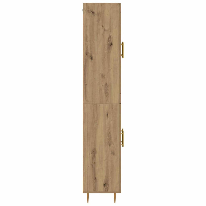 Highboard Artisan Egetræ 69,5 x 34 x 180 cm Konstrueret træ