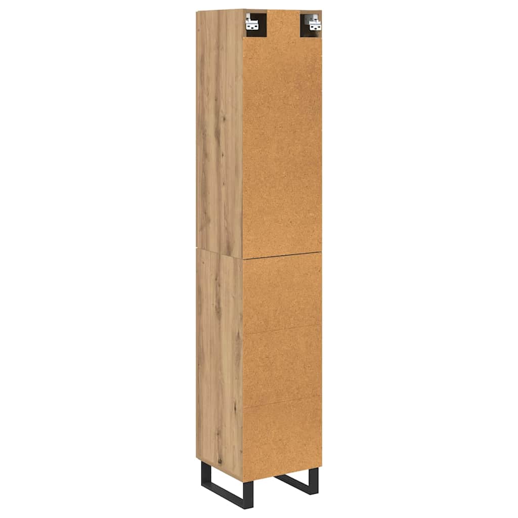Highboard Artisan Egetræ 34,5 x 34 x 180 cm Konstrueret træ