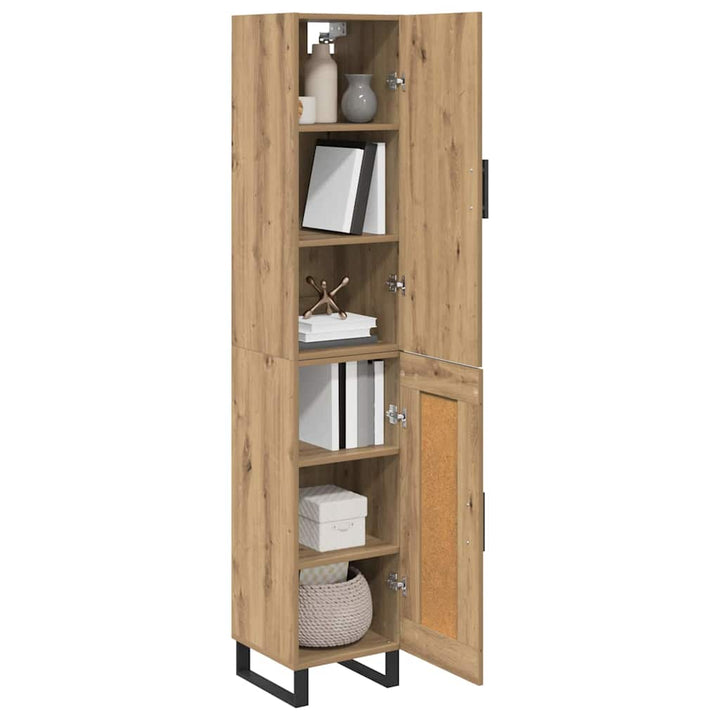 Highboard Artisan Egetræ 34,5 x 34 x 180 cm Konstrueret træ