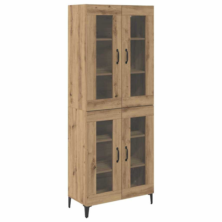 Highboard Artisan Egetræ 69,5 x 34 x 180 cm Konstrueret træ
