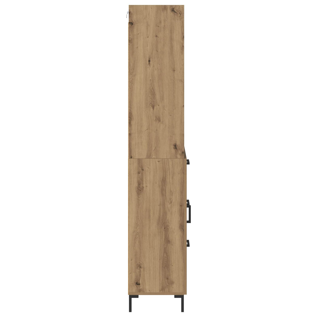 Highboard Artisan Egetræ 69,5 x 34 x 180 cm Konstrueret træ