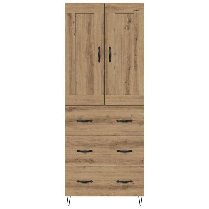 Highboard Artisan Egetræ 69,5 x 34 x 180 cm Konstrueret træ