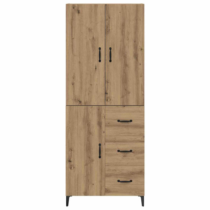Highboard Artisan Egetræ 69,5 x 34 x 180 cm Konstrueret træ