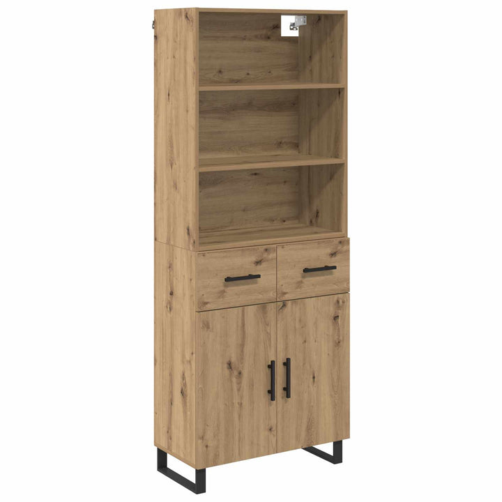 Highboard 2 stk. Artisan Egetræ 69,5 x 34 x 180 cm