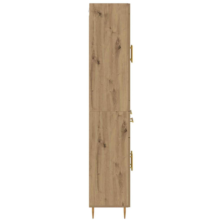 Highboard Artisan Egetræ 69,5 x 34 x 180 cm Konstrueret træ