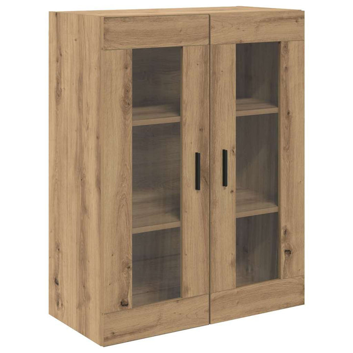 Highboard 2 pcs Artisan Egetræ Ingeniørtræ og glas