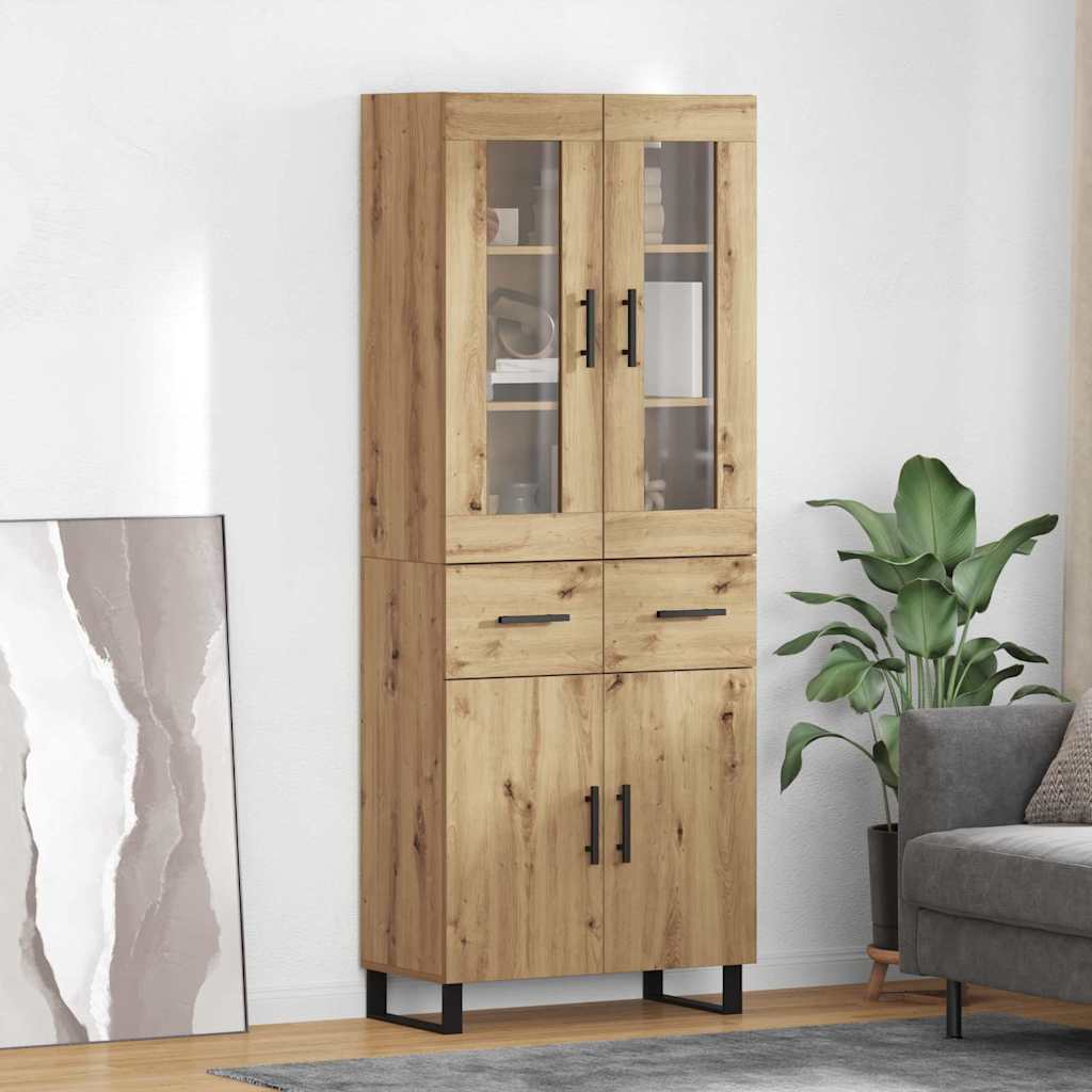 Highboard 2 stk. Artisan Egetræ 69,5 x 34 x 180 cm