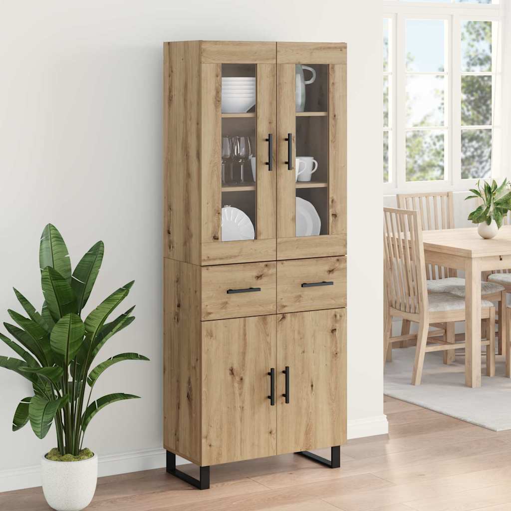 Highboard 2 stk. Artisan Egetræ 69,5 x 34 x 180 cm