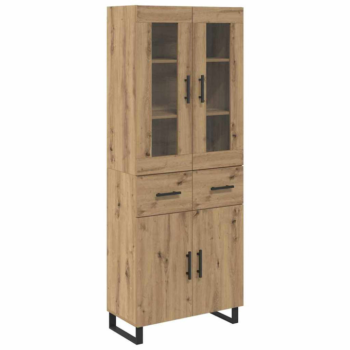 Highboard 2 stk. Artisan Egetræ 69,5 x 34 x 180 cm