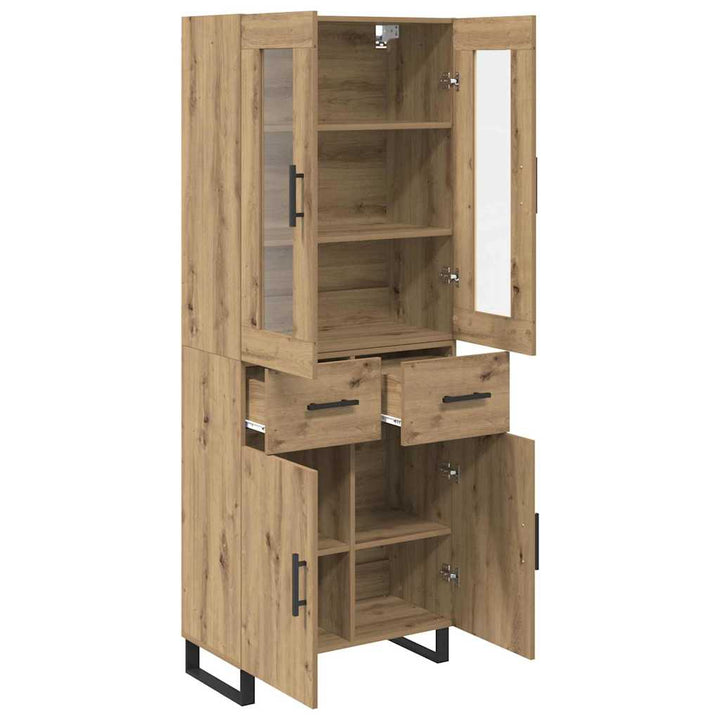 Highboard 2 stk. Artisan Egetræ 69,5 x 34 x 180 cm
