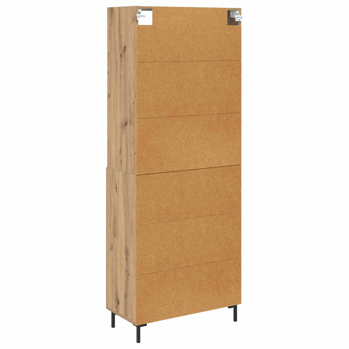 Highboard Artisan Egetræ 69,5 x 34 x 180 cm Konstrueret træ