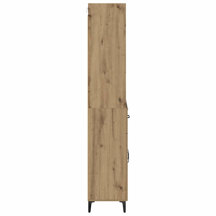 Highboard Artisan Egetræ 69,5 x 34 x 180 cm Konstrueret træ