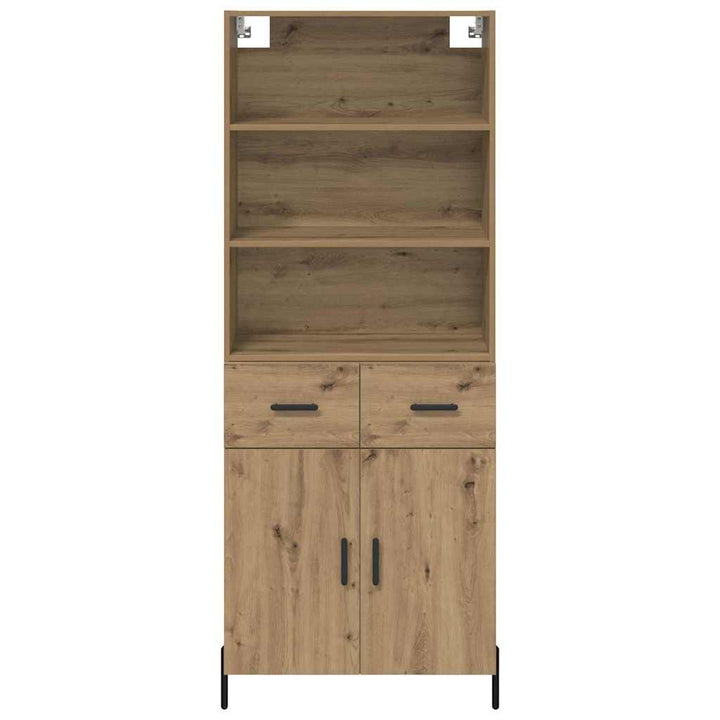 Highboard Artisan Egetræ 69,5 x 32,5 x 180 cm Konstrueret træ
