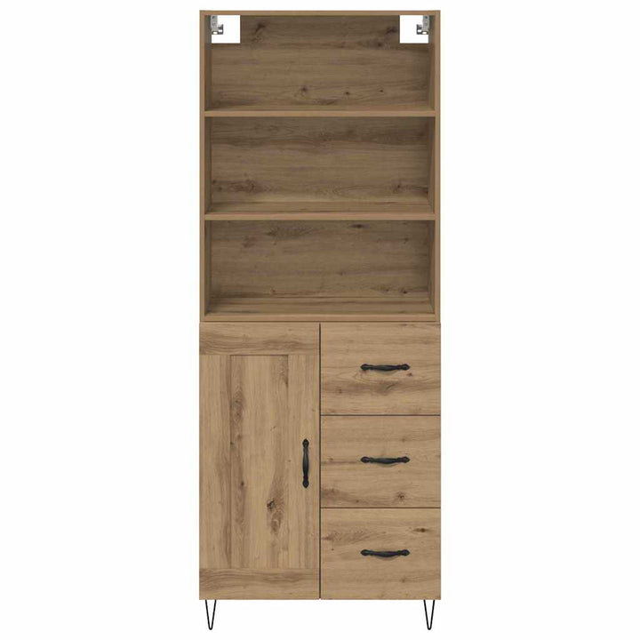 Highboard med skuffe 2 pcs Artisan Egetræ Konstrueret træ
