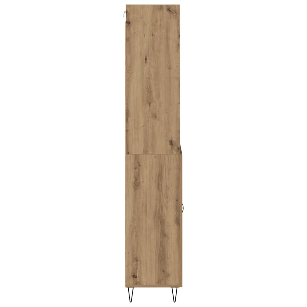 Highboard med skuffe 2 pcs Artisan Egetræ Konstrueret træ