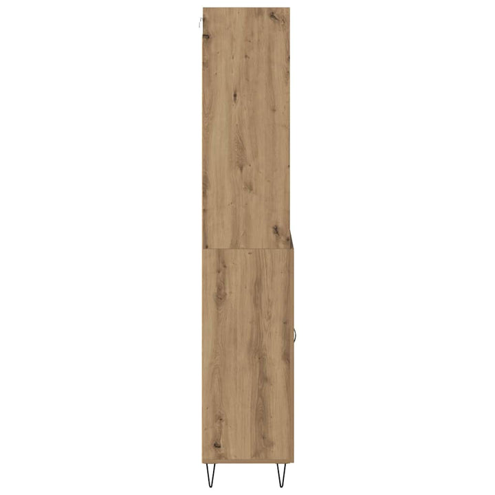 Highboard med skuffe 2 pcs Artisan Egetræ Konstrueret træ