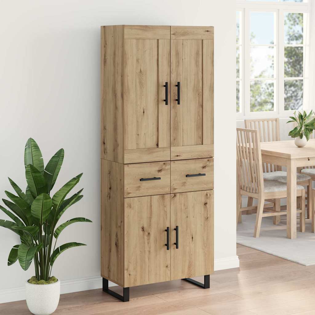 Highboard 2 pcs Artisan Egetræ 69,5 x 34 x 180 cm