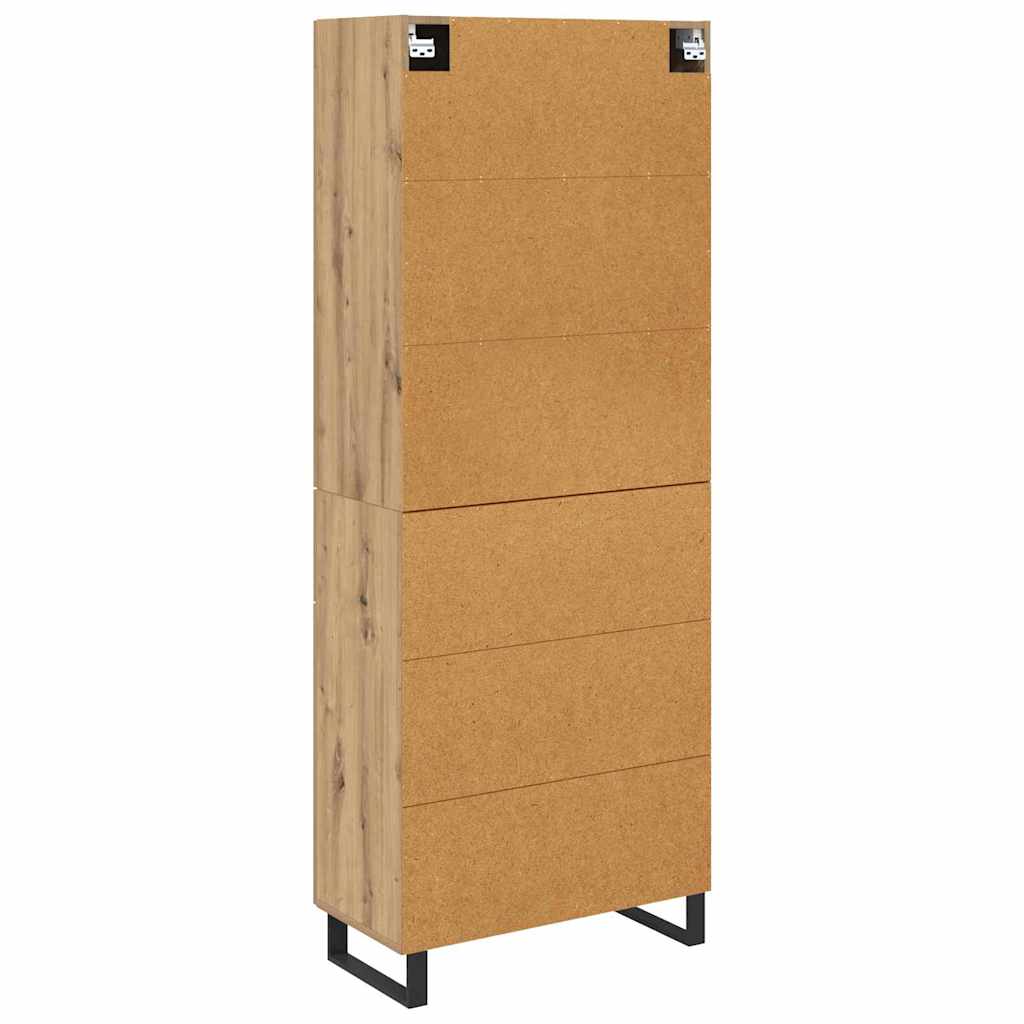 Highboard 2 pcs Artisan Egetræ 69,5 x 34 x 180 cm