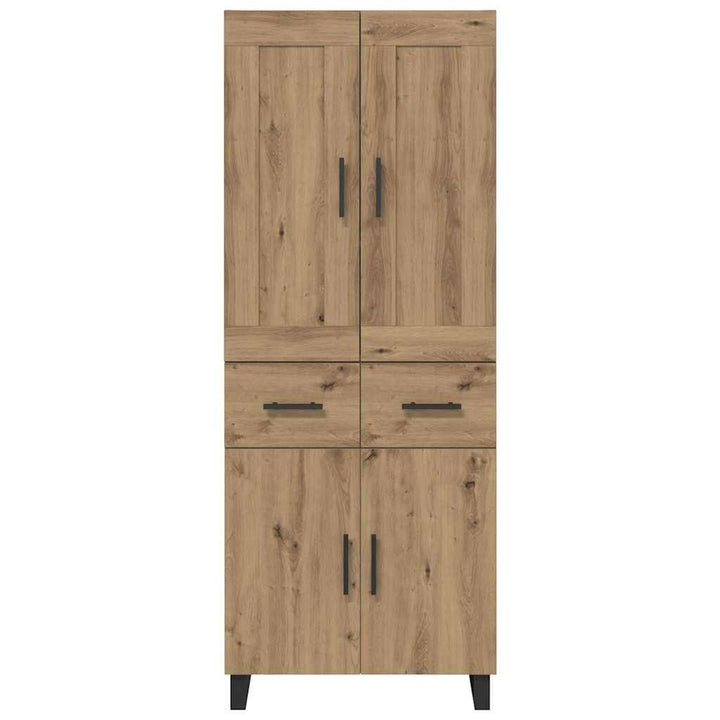 Highboard Artisan Egetræ 69,5 x 34 x 180 cm Konstrueret træ