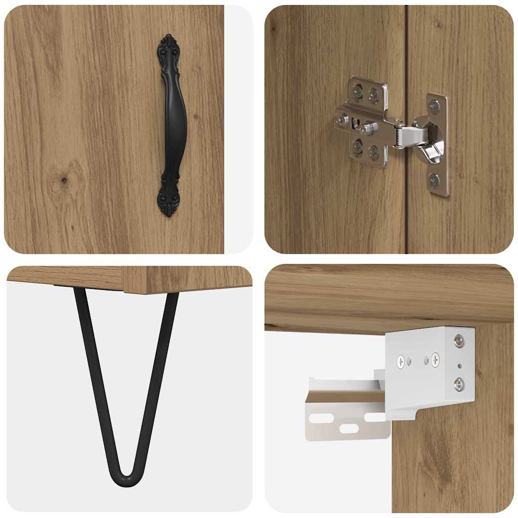 Highboard 2 pcs Artisan Egetræ 69,5 x 34 x 180 cm