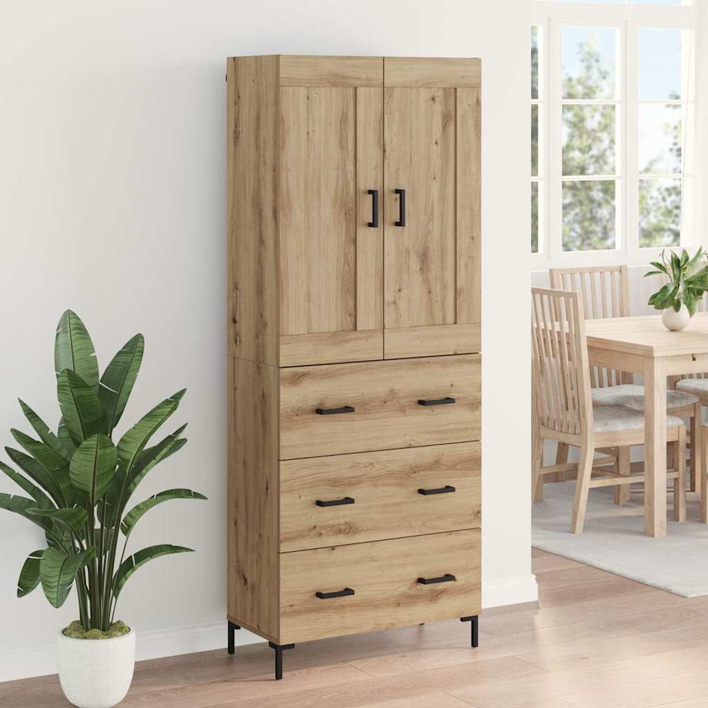 Highboard 2 stk. Artisan Egetræ 69,5 x 34 x 180 cm