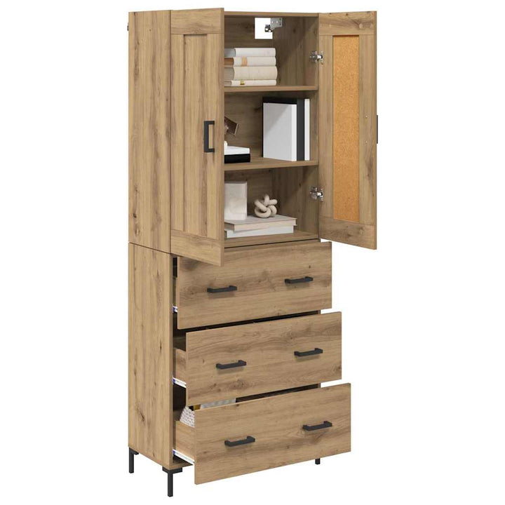 Highboard 2 stk. Artisan Egetræ 69,5 x 34 x 180 cm
