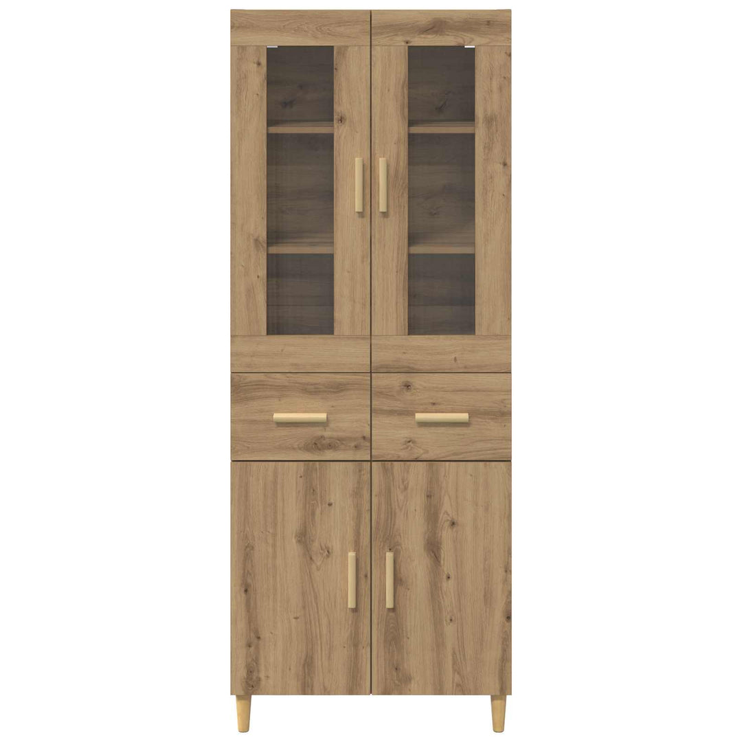 Highboard Artisan Egetræ 69,5 x 34 x 180 cm Konstrueret træ