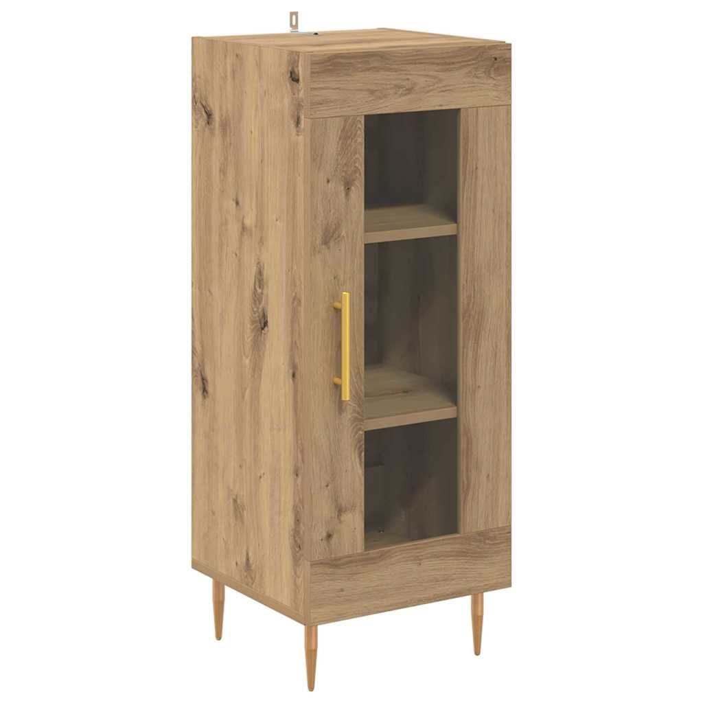 Highboard 2 pcs Artisan Egetræ Konstrueret træ