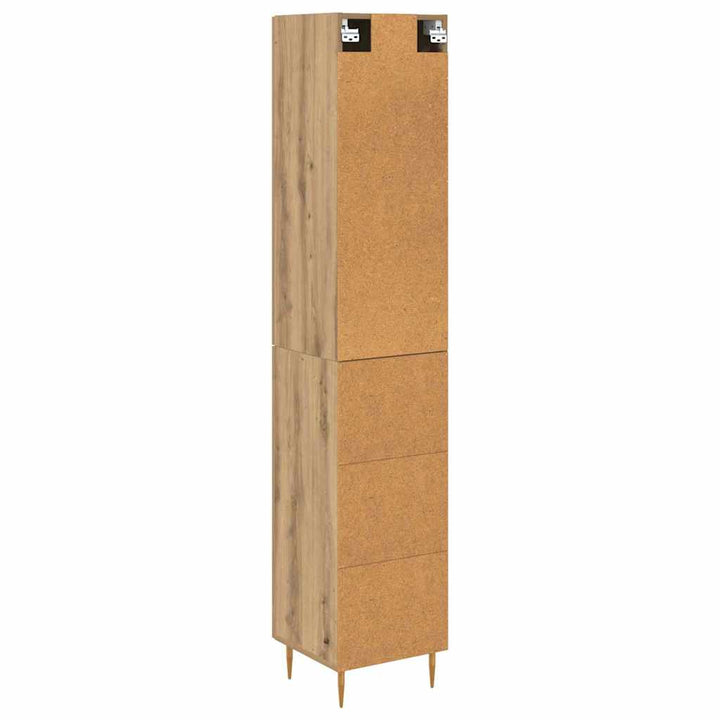 Highboard 2 pcs Artisan Egetræ Konstrueret træ