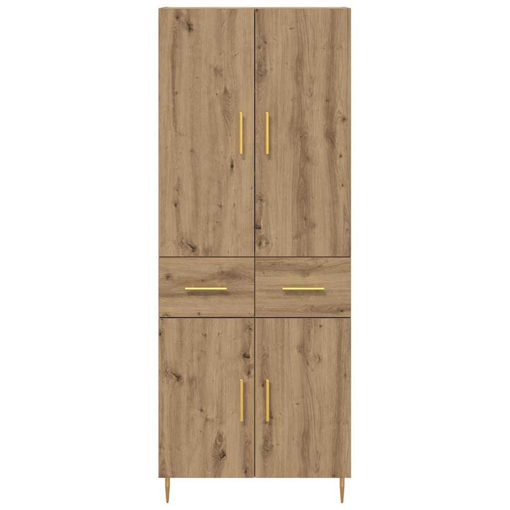 Highboard Artisan Egetræ 69,5 x 34 x 180 cm Konstrueret træ